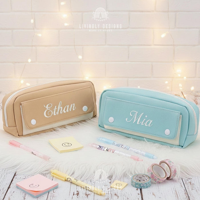 Personalized Name Large Pencil Case Stationery Pouch with Name