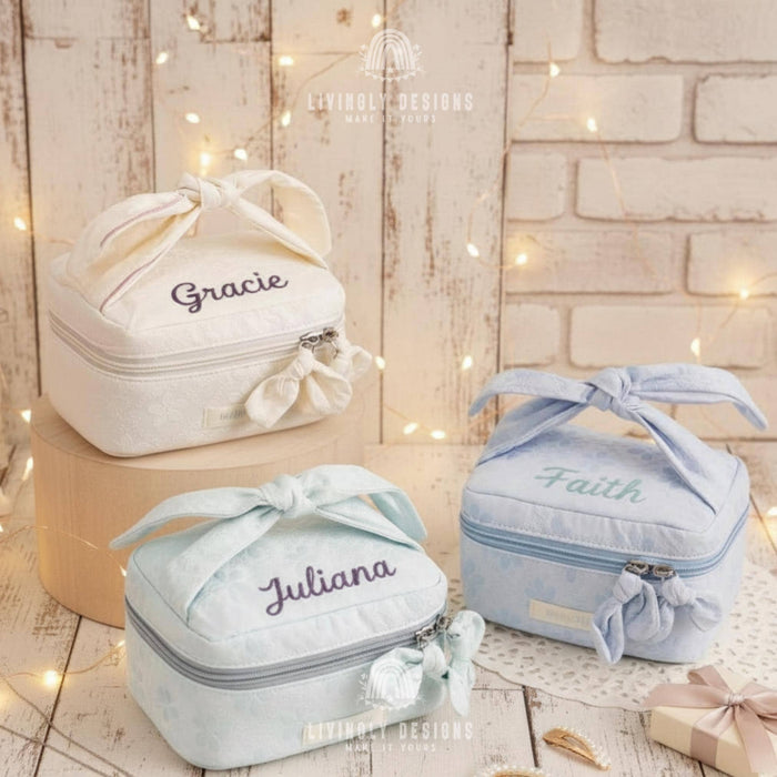 Custom Name Travel Cosmetic Makeup Organizer Pouch