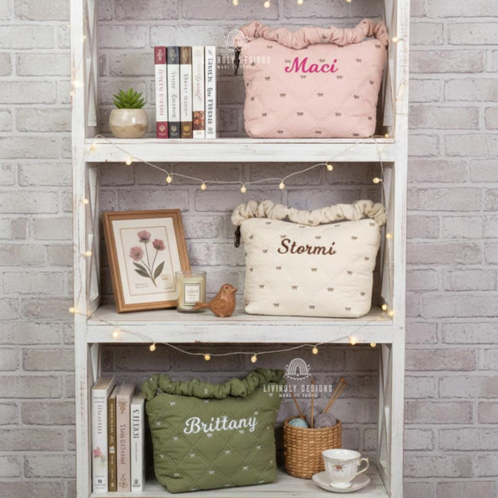 Personalized Quilted Shoulder Crossbody Bag