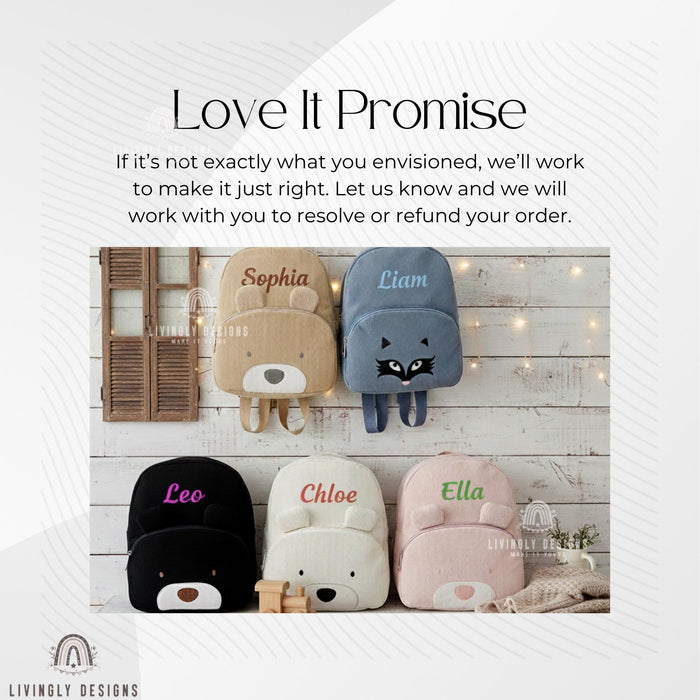 Personalized Name Animal Backpack
