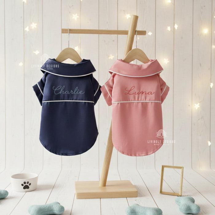 Personalized Name Silk Pet Pajamas