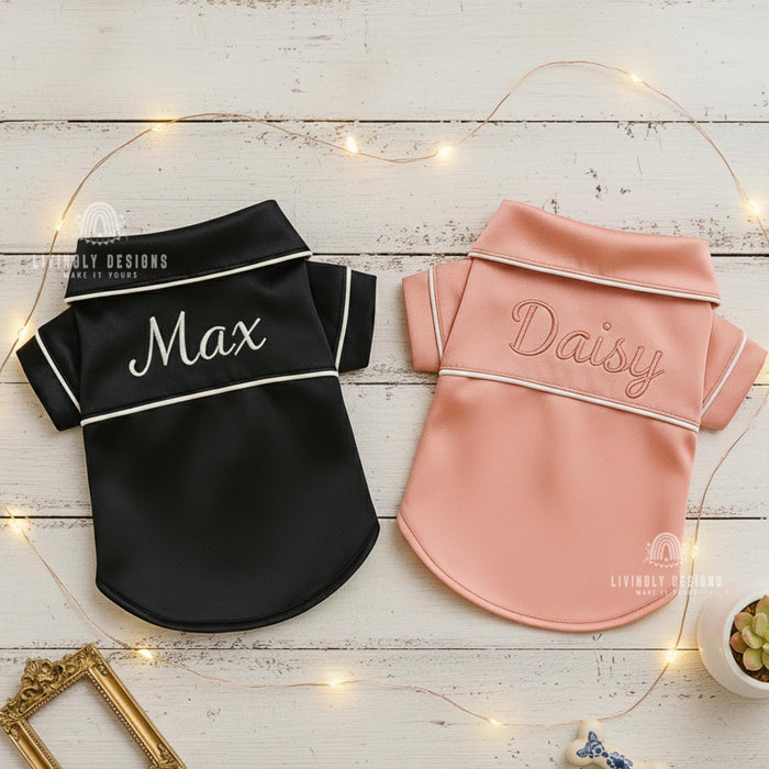 Personalized Name Silk Pet Pajamas