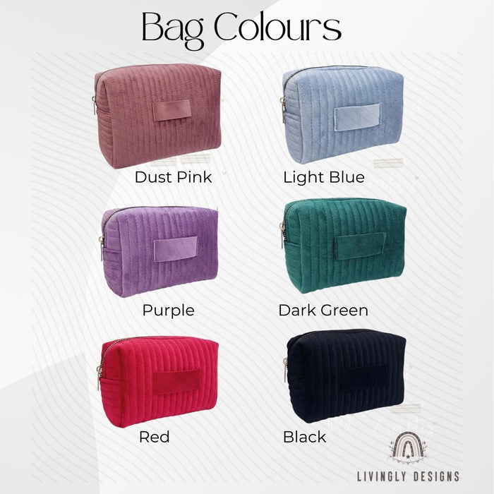 Custom Name Cosmetic, Travel Makeup Bag