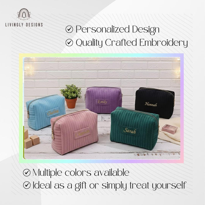 Custom Name Cosmetic, Travel Makeup Bag