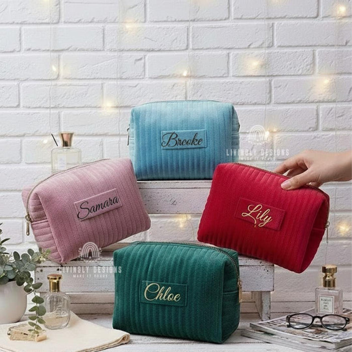 Custom Name Cosmetic, Travel Makeup Bag