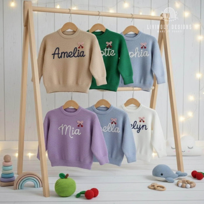 Custom Cherry Embroidered Baby Jumper