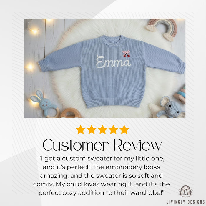 Custom Cherry Embroidered Baby Jumper