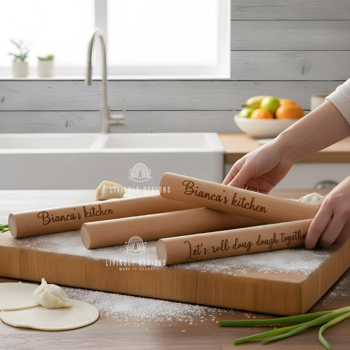 Personalized Name Wooden Rolling Pin