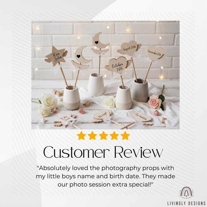 Personalized Wooden Baby Name Prop