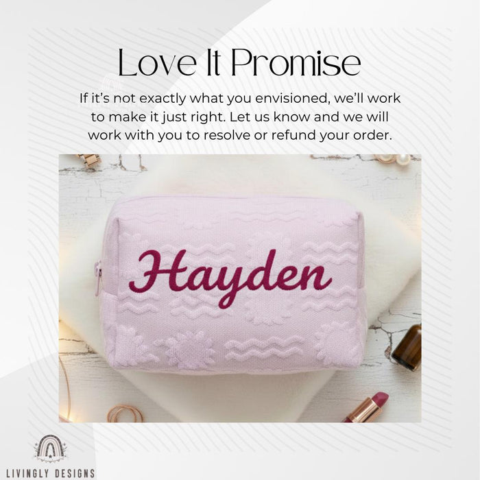 Personalized Textured Toiletry/Travel Organizer for Kids & Adults