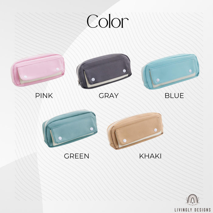 Personalized Name Large Pencil Case Stationery Pouch with Name