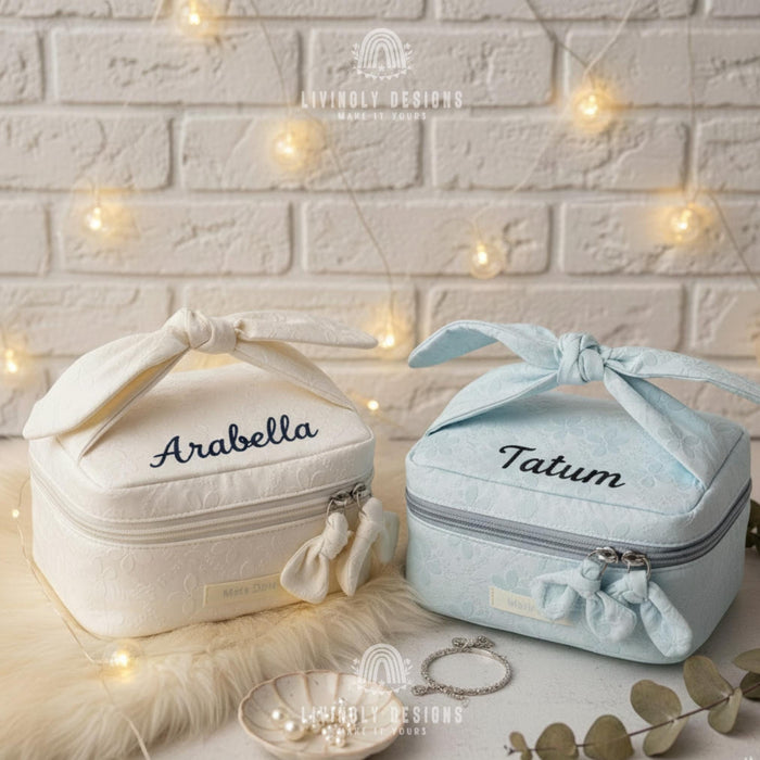 Custom Name Travel Cosmetic Makeup Organizer Pouch
