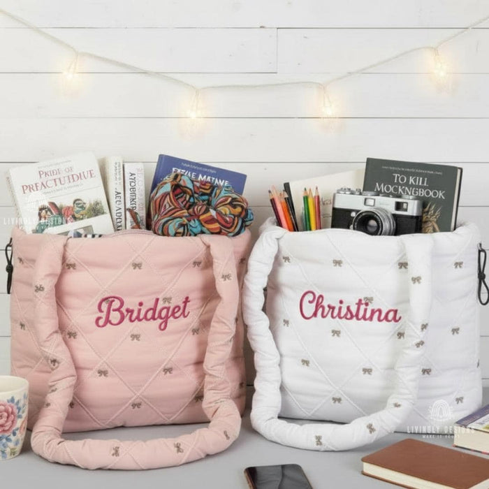 Personalized Quilted Shoulder Crossbody Bag