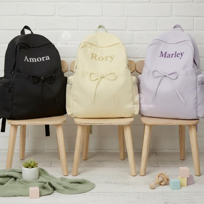 Personalized Embroidered Name Lightweight School or Travel Backpack