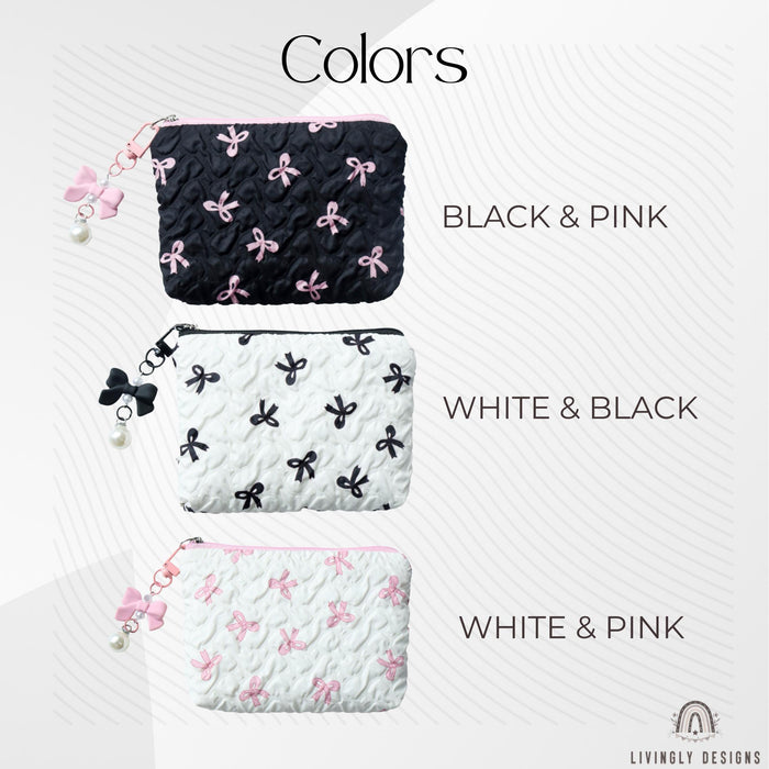 Personalized Name Makeup Bag Ribbons