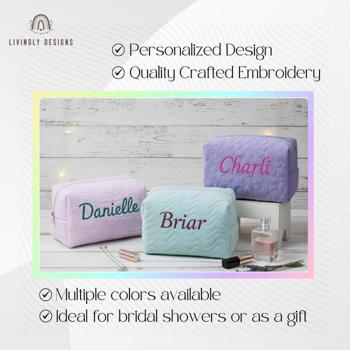 Personalized Textured Toiletry/Travel Organizer for Kids & Adults