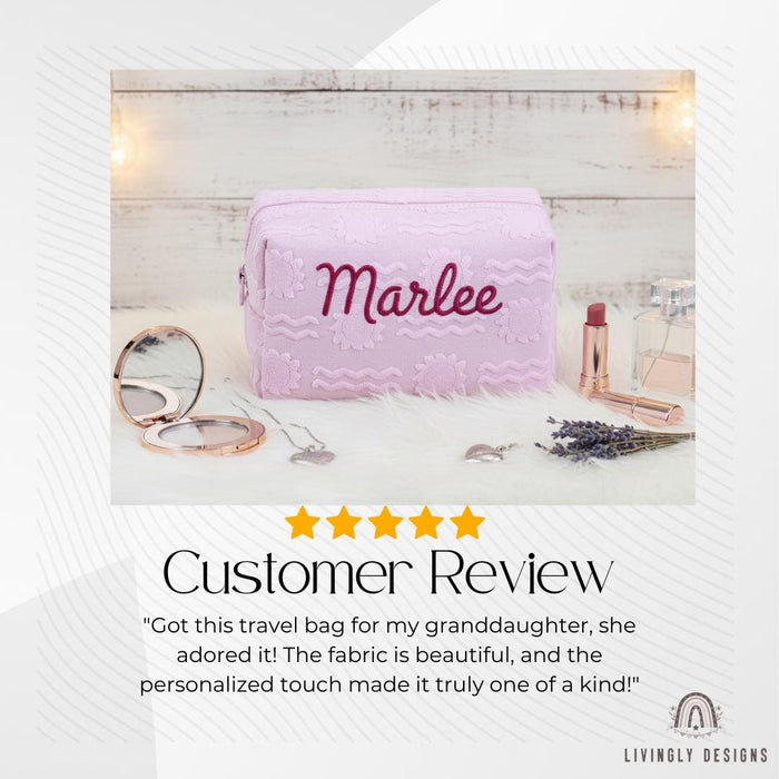 Personalized Textured Toiletry/Travel Organizer for Kids & Adults
