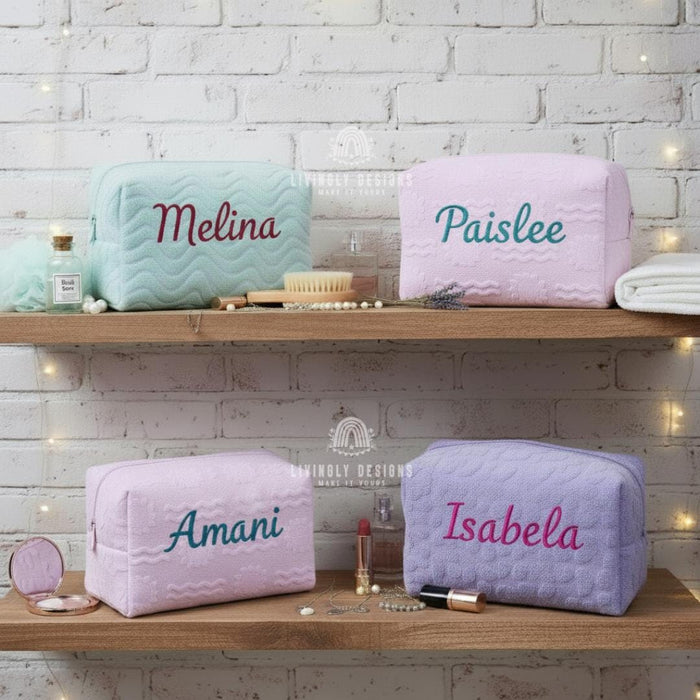 Personalized Textured Toiletry/Travel Organizer for Kids & Adults