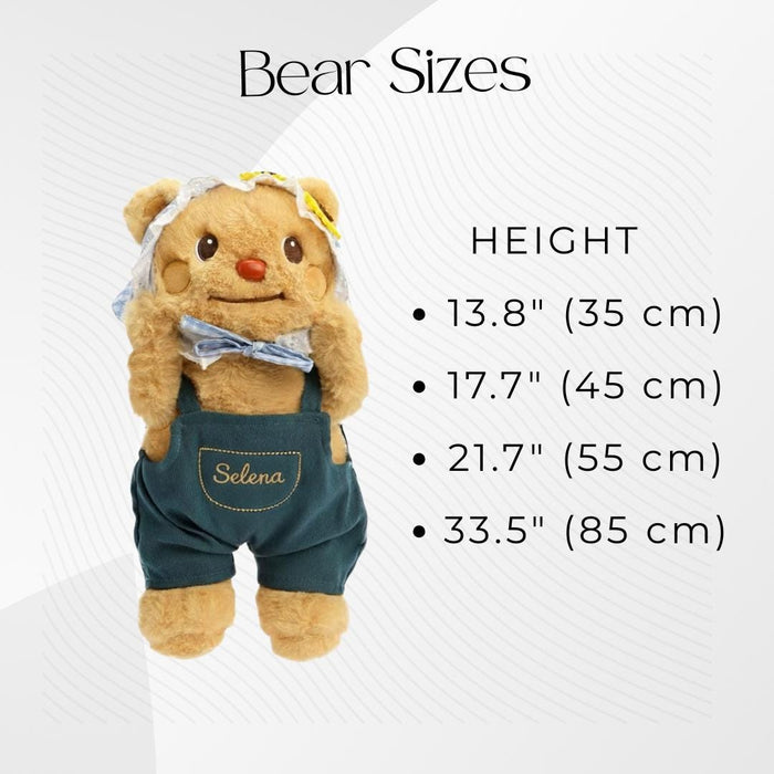 Embroidered Name Teddy Bear Plush Newborn Gift