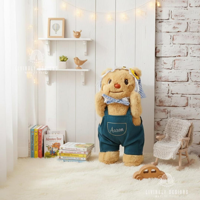 Embroidered Name Teddy Bear Plush Newborn Gift