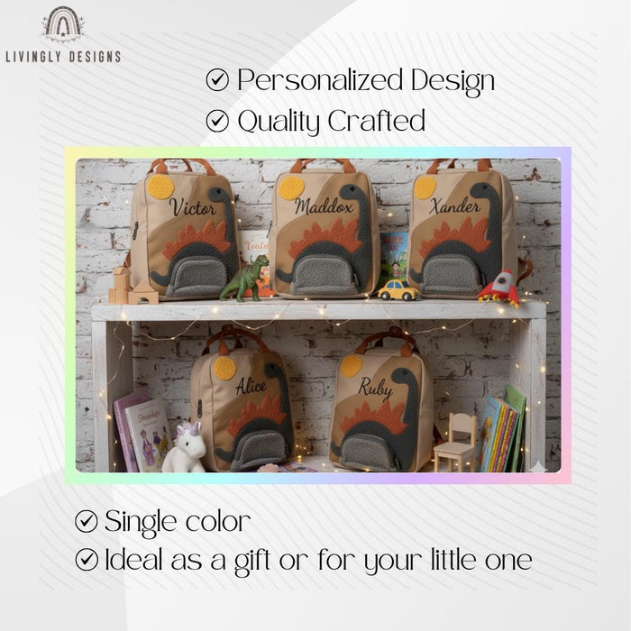 Personalized Dinosaur Backpack for Kids