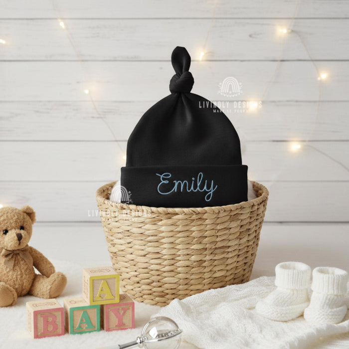 Personalized Baby Beanie Knot Hat