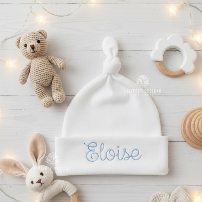Personalized Baby Beanie Knot Hat