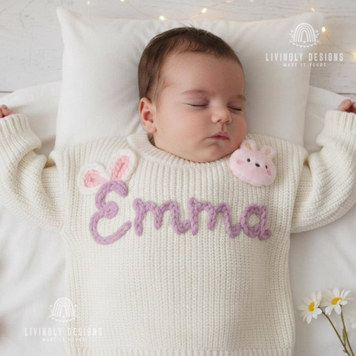 Personalized Baby & Kids Jumper with Bunny Ears