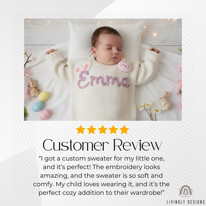 Personalized Baby & Kids Jumper with Bunny Ears
