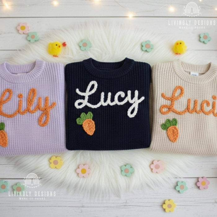 Personalized Baby & Kids Jumper with Carrot