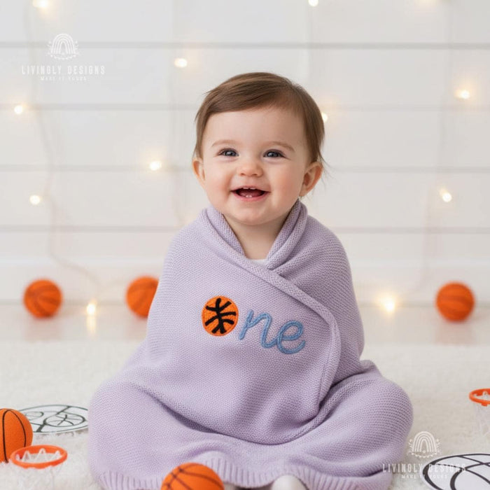Personalized Basketball Birthday Blanket Sports Keepsake