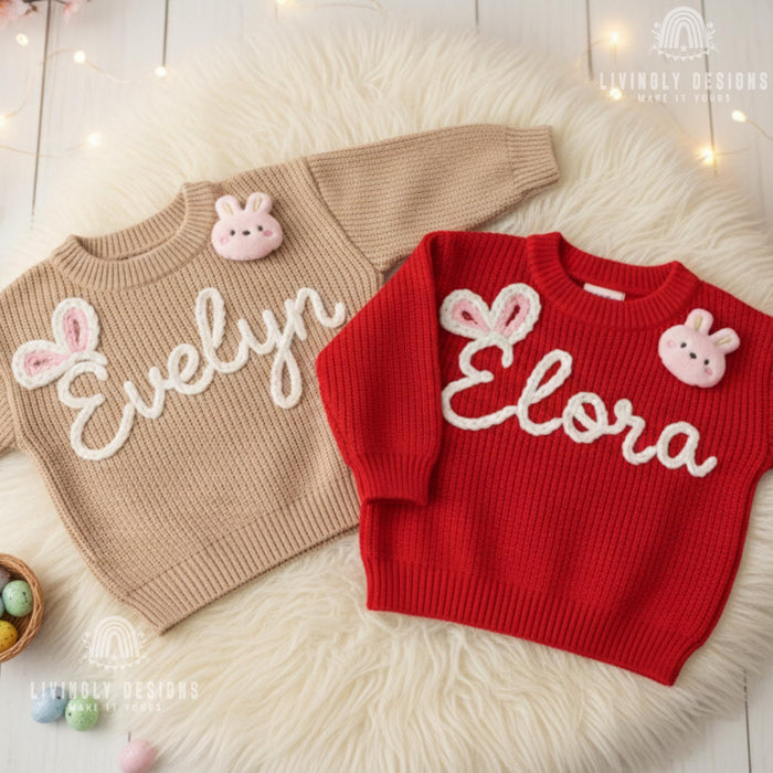 Personalized Baby & Kids Jumper with Bunny Ears