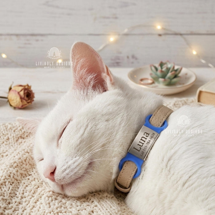 Personalized Dog ID Tag: Custom Engraved Collar Plate for Pets