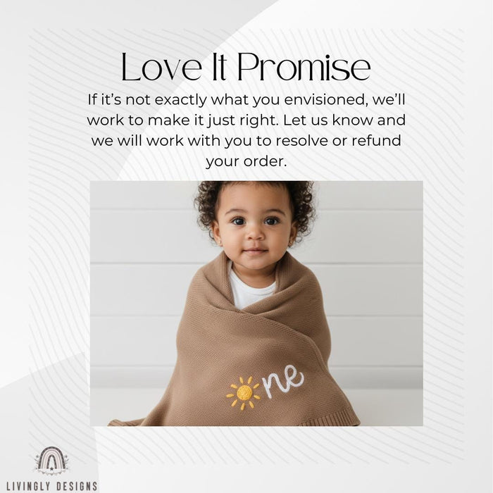 Custom Sun Milestone Baby Blanket Newborn Keepsake
