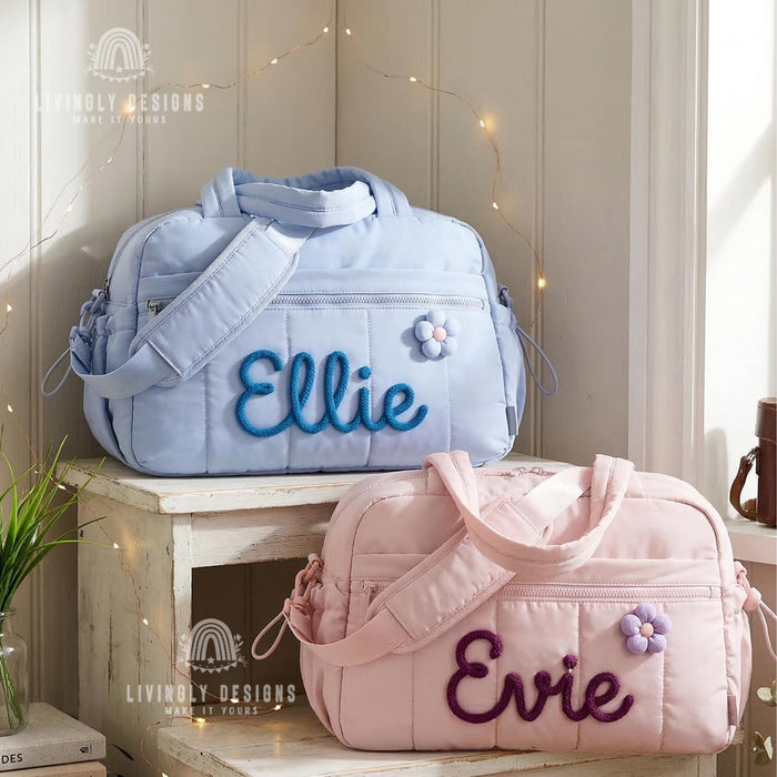 Custom Name Overnight or Gym Lightweight Duffle Bag