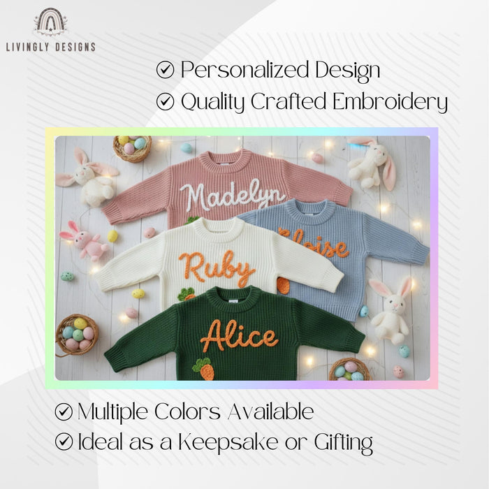 Personalized Baby & Kids Jumper with Carrot
