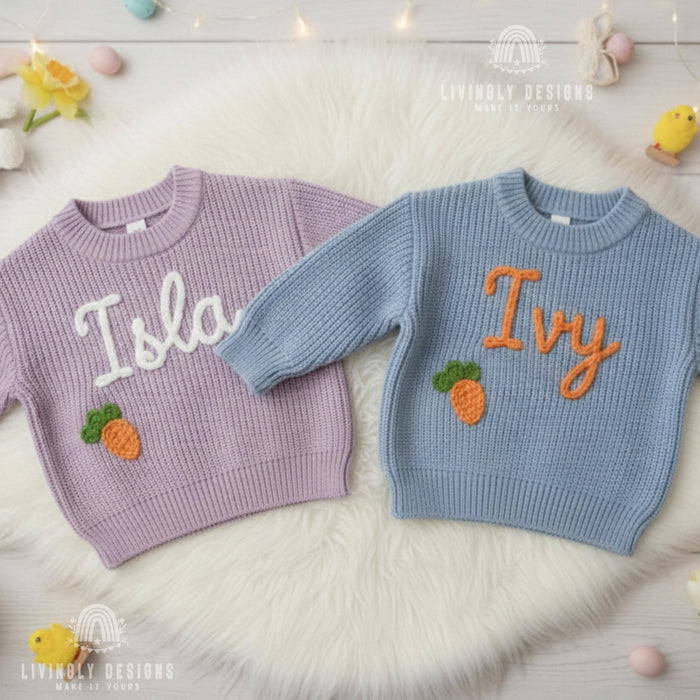 Personalized Baby & Kids Jumper with Carrot