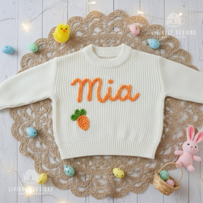 Personalized Baby & Kids Jumper with Carrot