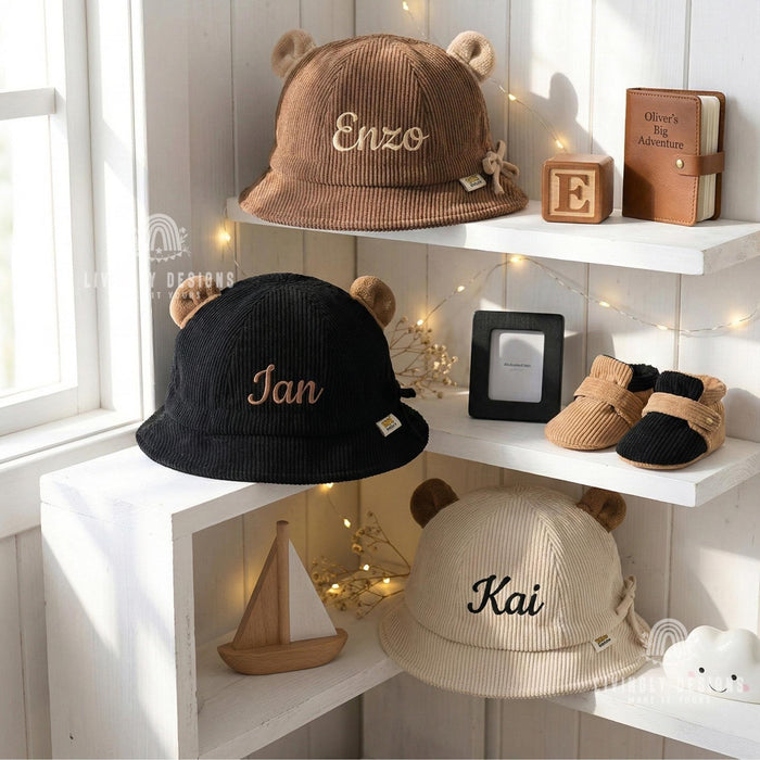 Personalized Name Toddler Cap with Ears: Kids Summer Hat