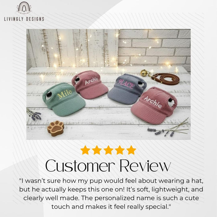 Personalized Pet Hat with Custom Name