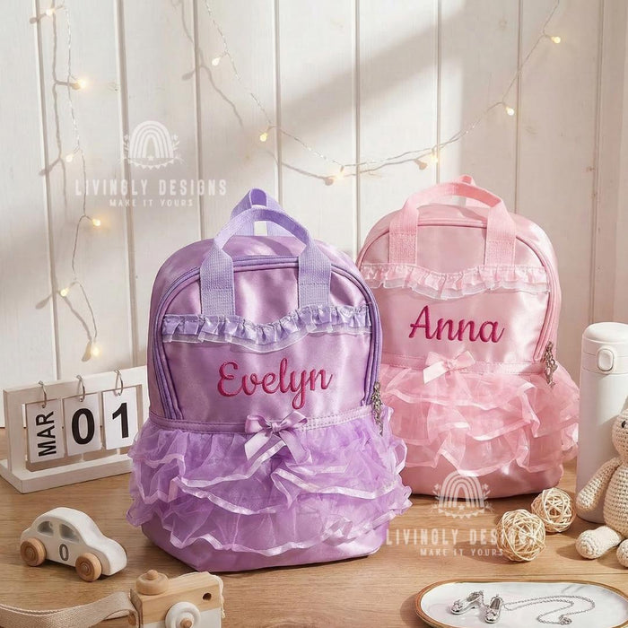 Custom Name Girls Ballet Tutu Dance Bag