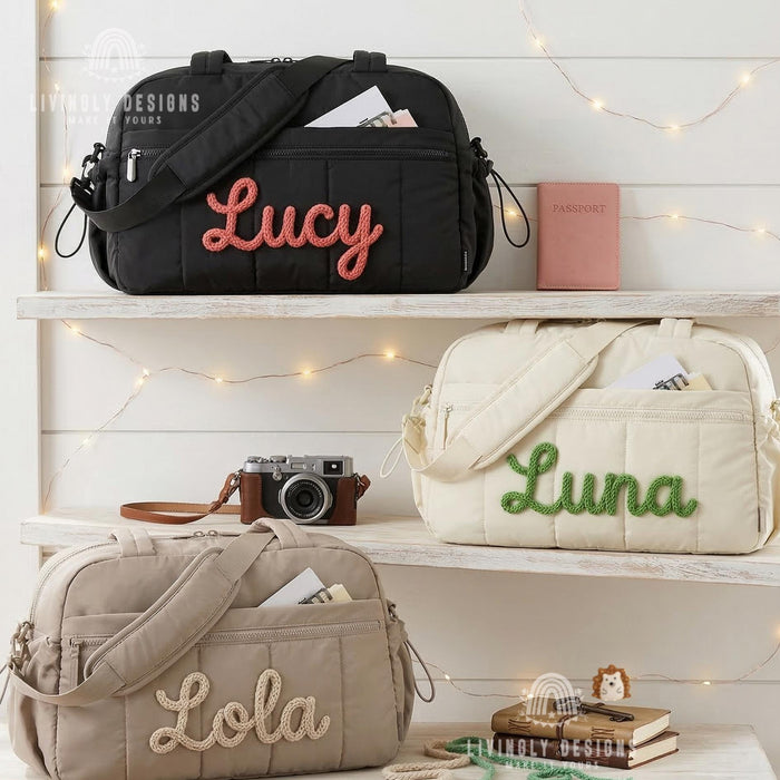 Custom Name Overnight or Gym Lightweight Duffle Bag