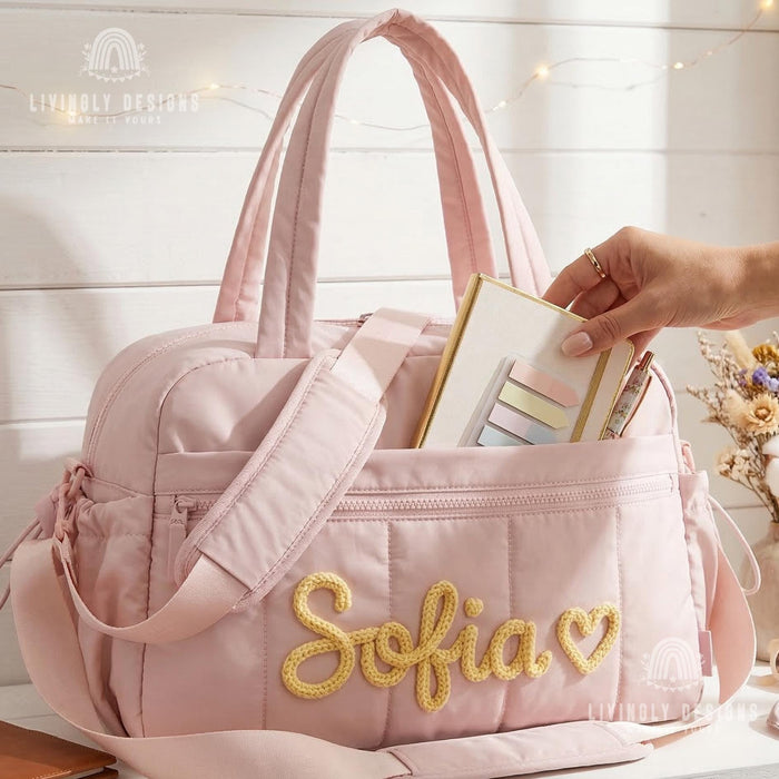 Custom Name Overnight or Gym Lightweight Duffle Bag