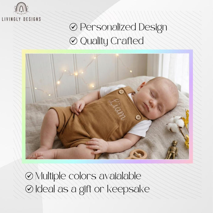 Baby Romper Overalls Personalized Toddler Outfit Keepsake