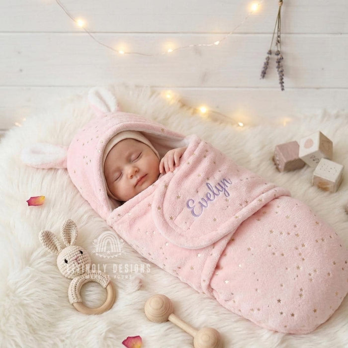 Personalized Baby Swaddle Sleeping Bag Anti-Startle Newborn Wrap