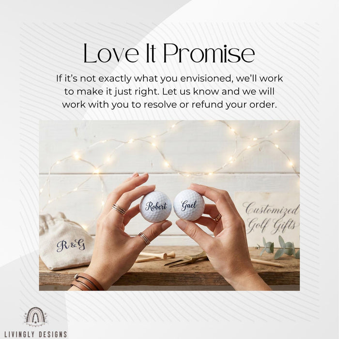Custom Golf Balls: Personalized Name Photo Gift for Dad Husband Golfer
