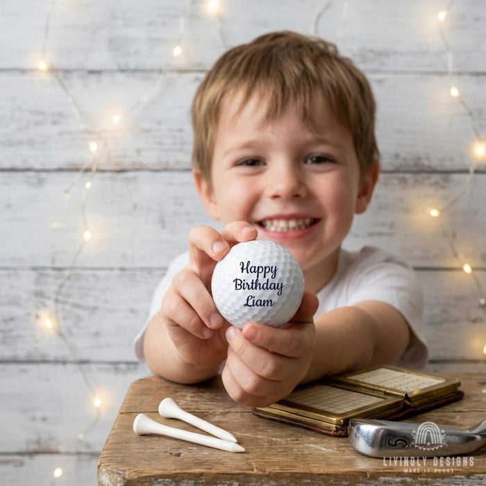 Custom Golf Balls: Personalized Name Photo Gift for Dad Husband Golfer