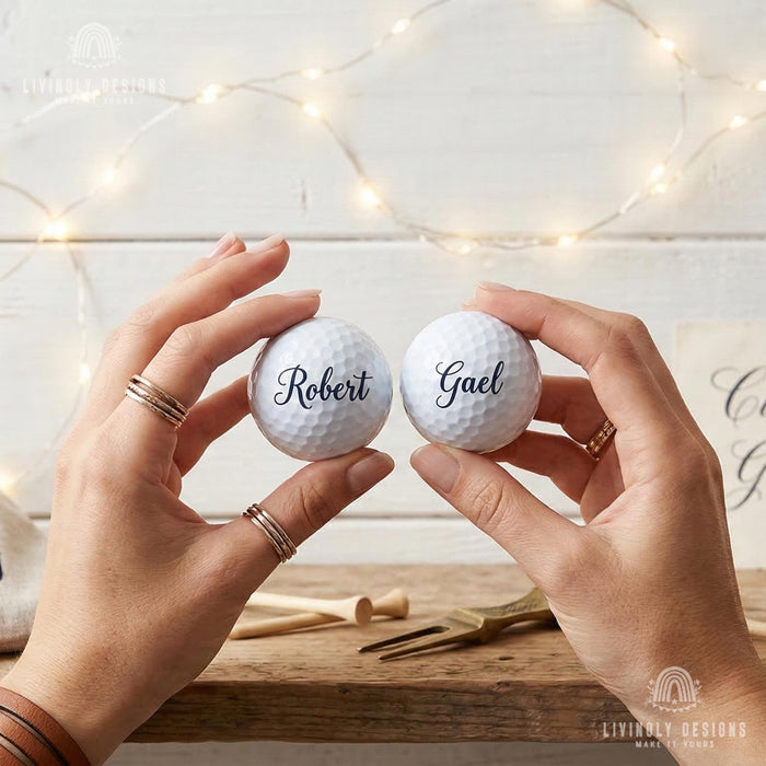 Custom Golf Balls: Personalized Name Photo Gift for Dad Husband Golfer