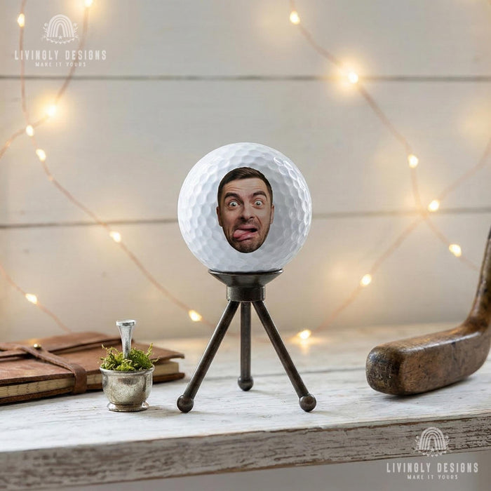 Custom Golf Balls: Personalized Name Photo Gift for Dad Husband Golfer