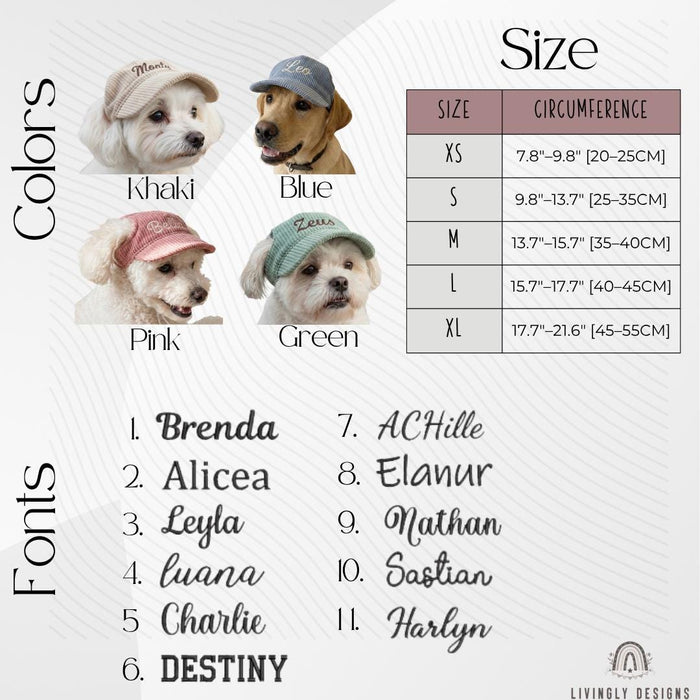 Personalized Pet Hat with Custom Name